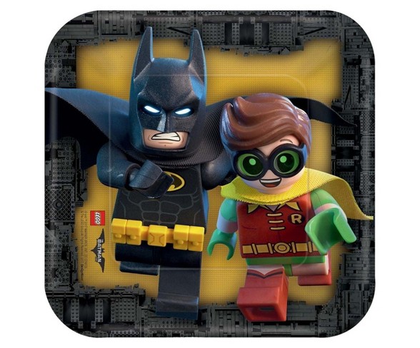 Batman Square Disposable Plates - 8ct