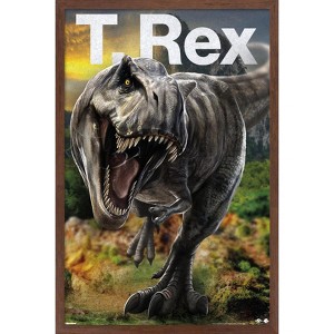 Trends International Jurassic World: Rebirth (2025) - T. Rex Framed Wall Poster Prints - 1 of 4