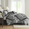 Gulches 7 Piece Cotton Printed Comforter Set Black Queen - 3 of 4