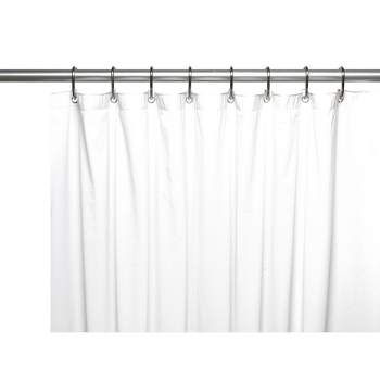 PVC Shower Curtain Liner 3 Gauge Metal Grommets 72in x 72in by Carnation Home Fashions
