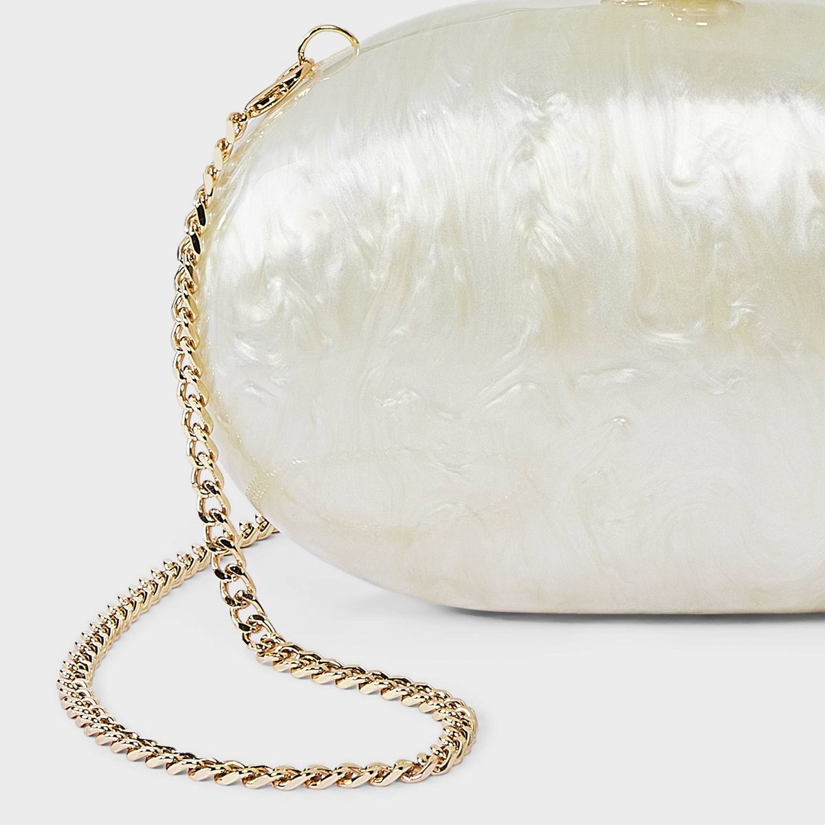 Acrylic Marbled Kiss Lock Minaudiere Clutch - A New Day™ - thumbnail 5