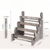 4 Tier Wooden Bracelet Holder, Antique White Jewelry Display Organizer - 2 of 4