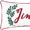 C&F Home 12" x 24" Jingle Sprig Chainstitch Christmas Throw Pillow - 2 of 4
