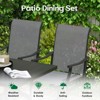 Maggift Patio Seating Sets, 5-Piece Outdoor Table and Chairs Set, with Swivel Chairs, Patio Table, Paded, for Poolside, Gray, 25.2"*25.2"*48.6" - 4 of 4