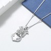 Pit Bull Staffordshire Terrier Dog Necklace Earrings or Set Silver Womens Ginger Lyne Collection - 3 of 4