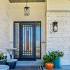 LNC Saturninus 1-Light 13-in H Matte Black with Textured Glass Modern/Contemporary Medium Base (E-26) Outdoor Wall Lights - 4 of 4