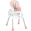 Dream On Me Portable 2-In-1 Table Talk High Chair - Convertible Compact and Lightweight, Pink - 2 of 4