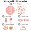 Big Dot of Happiness Girl Little Pumpkin - Fall Birthday or Baby Shower Paper Charger and Table Decorations - Chargerific Kit - Place Setting for 8 - 3 of 4