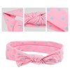 Unique Bargains Cotton Polka Dot Bow Headband Fashion Cute Hair Band for Child 7.7 Inch - 3 of 4