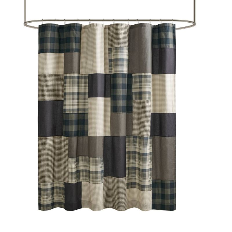 Winter Hills Cotton Shower Curtain Tan - Woolrich, 6 of 7