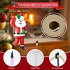 Itopfox 1 Set 9.8FT LED Rope Lights with 2.7FT Inflatable Climbing Santa Claus Timer Memory Indoor Outdoor Christmas Decoration - 2 of 4