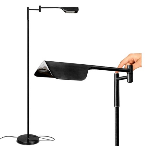 Brightech Leaf Modern Dimmable Integrated Led Floor Lamp Classic Black ...