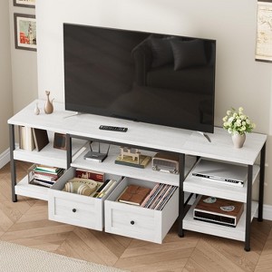COZONY Rustic TV Stand for TVs up to 85 Inch Industrial Media Console with 2 Drawers Storage Shelves - 1 of 4