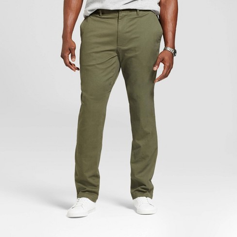 Goodfellow & Co™ Olive Men's Slim Fit Hennepin Chino Pants 