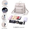 Women Retro PU Backpack,Multifunctional, Spacious Fashion Bag for Work, Travel & Daily Use, Trendy & Practical Design - 4 of 4