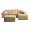 XIZZI Modular Sectional Sofa Couch, L/U-Shape Upholstered Couch, Modern Minimalist Couches for Living Room, Free Combination Deep Seat Corner Couch - 2 of 4