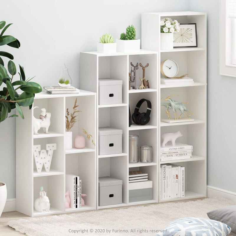 31" 5 Cube Decorative Bookshelf-Furinno Luder Reversible Open Shelf, 2 of 9