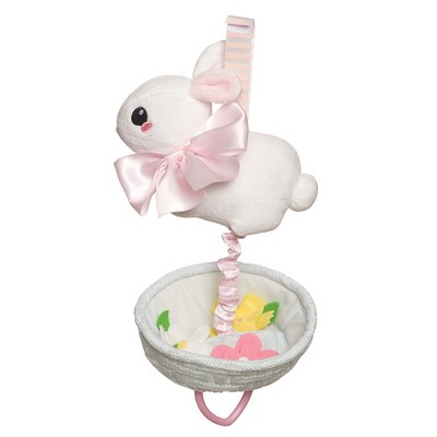 Manhattan Toy Lullaby Bunny Pull Musical Crib and Baby Toy