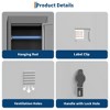 72" Tall Metal Storage Steel Cabinet Lockers Door with Shelves for Employees Students Office Gym Assembly Required Dark Grey - 3 of 4