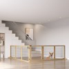 PawHut Wooden Dog Gate, 6-Panel Foldable Freestanding Pet Safety Barrier with Support Feet for House, Doorway, Stairs, Small and Medium Dogs - 2 of 4