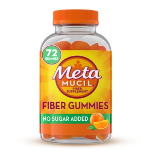 Metamucil Fiber Supplement Sugar-free Gummies - Orange - 72ct - 1 of 4