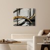 Art Remedy Golden Swirls Modern Minimal Abstracts Unframed - 2 of 4