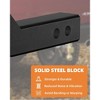 Adjustable trailer hitch for 2" receiver; 5" drop, 2" & 2-5/16" steel tow balls, 12,500 lbs GTW, ideal for heavy-duty trucks, includes 2 locks. - 4 of 4