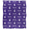 Winona State University Logo Pattern Silky Touch Blanket White 50x60 - 2 of 4