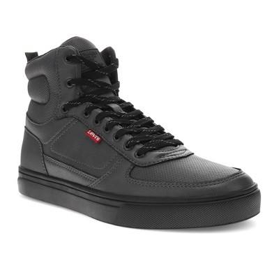 Levi's Mens Liam Hi NL Casual Fashion Sneaker Boot, Charcoal/Black, Size 8.5
