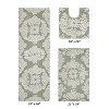 Medallion Collection 100% Cotton Tufted Bath Rug Set of 3 - Better Trends - 4 of 4
