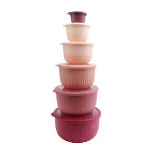 COOK WITH COLOR DEEP MIXING BOWLS WITH LID 12 PIECE - 1 of 4