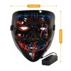 3 PACK Halloween Scary Mask LED Mask LED Purge Mask LED Light Up Mask - 2 of 4