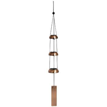 Woodstock Wind Chimes Signature Collection, Woodstock Temple Bells, Trio, 24'' Copper Wind Bell TB3C