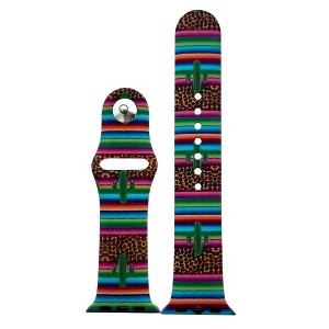 Olivia Pratt New and Multiple Printed Silicone Apple Watch Band - 1 of 4