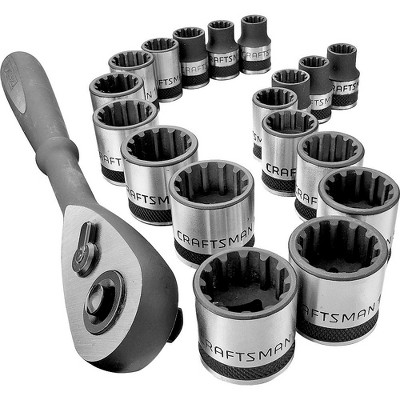 Craftsman 924963 19-Piece 3/8 in. Universal Socket Wrench Set