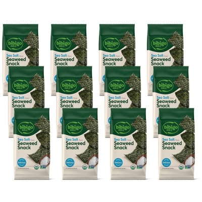 Bibigo Organic Sea Salt Seaweed Snack - Case of 12/.35 oz