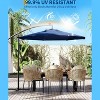 TackView 10FT Cantilever Patio Umbrella with Cross Base, Outdoor Offset Market Umbrella, for Backyard Lawn Garden and Pool - 2 of 4