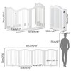 Chery Life 29.5-45.3" Wide Gate for Stairs, Indoor Dog Gate for Doorways, White - 3 of 4