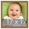 PosterPalooza | Square Modernist Brown Picture Frame - UV Acrylic, Foam Board Backing, Hanging Hardware - 2 of 4