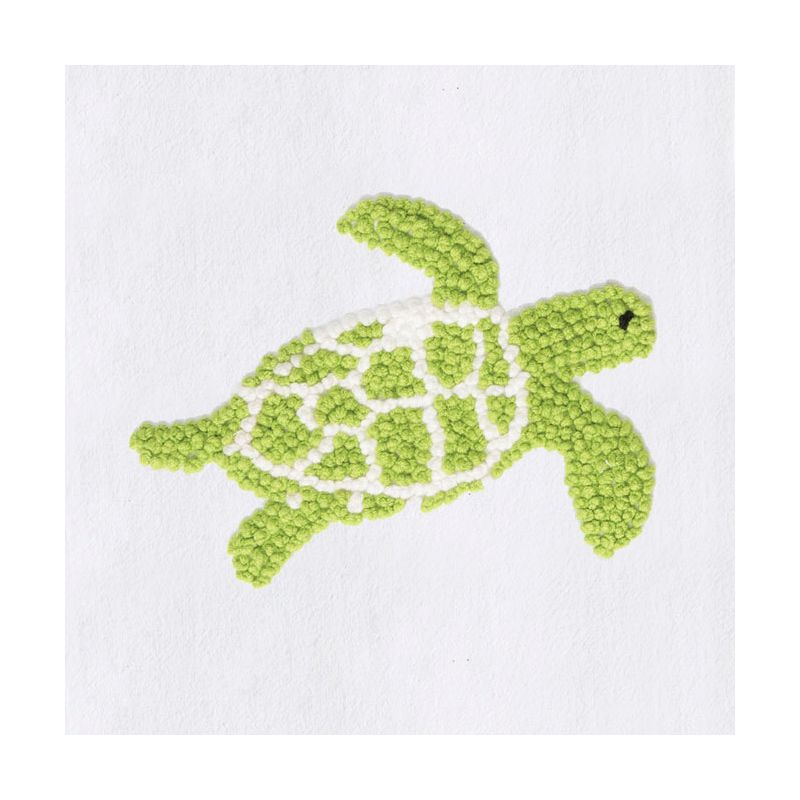 C&F Home Green Turtle French Knot Flour Sack Kitchen Towel, 3 of 5