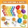 Joyfy 82Pcs Learning Toys for Kids Age 3+, Counting Bears Number Sorting, Color Recognition, Tweezers, Dice, Instruction Book, Educational Gift - 3 of 4