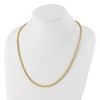 Chisel Stainless Steel Polished Yellow IP-plated 24" Spiga 4mm Chain Necklace - 3 of 4