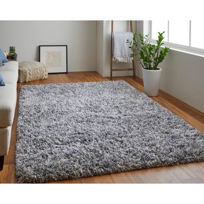 Gray Tufted Handmade Reversible Synthetic Area Rug