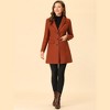 INSPIRE CHIC Women's Notched Lapel Single Breasted Outwear Fall coat - 3 of 4