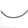 Black Bow Jewelry Stainless Steel 3.75mm Antiqued Franco Link Necklace, 22 Inch - 2 of 4