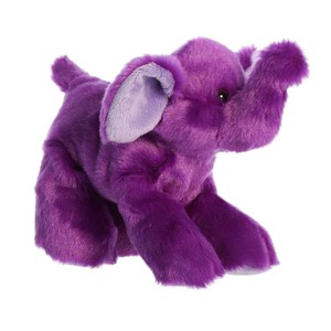 Aurora Small Violet Elephant Mini Flopsie Adorable Stuffed Animal Purple 8" - 1 of 4