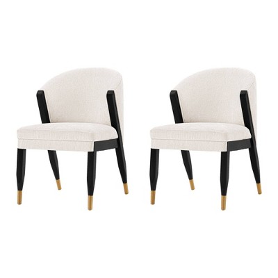 Set of 2 Ola Modern Boucle Upholstered Dining Chairs - Manhattan Comfort