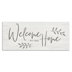 Stupell Industries Welcome To Our Home Country Sign Canvas Art, 30" x 13" - 1 of 4