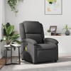 vidaXL Massage Recliner Chair with 6-Point Vibration, Adjustable, Gray Real Leather - Adult (18 Years and Up) - 2 of 4