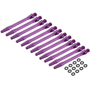Unique Bargains 2BA Thread Aluminum Dart Shafts with Rubber Rings for Steel Tip 12 Pcs - 1 of 4